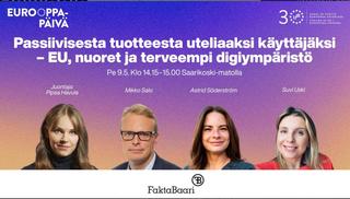 Passiivisesta tuotteesta uteliaaksi käyttäjäksi - EU, nuoret ja terveempi digiympäristö. Pipsa Havula, Mikko Salo, Astrid Söderström, Suvi Uski.