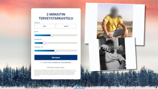 Huijaussivusto lupaa kahden minuutin terveystarkastuksen. Kuvassa unkarilaiset miehet, jotka kytkeytyvät huijaukseen.